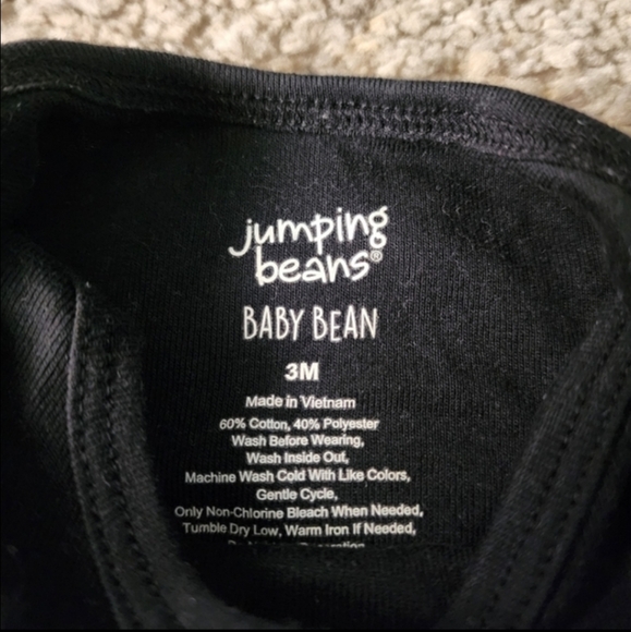 🎉 Baby Girl Jumping Beans "Dad's World" Black Bodysuit - 3 Months - Picture 3 of 3